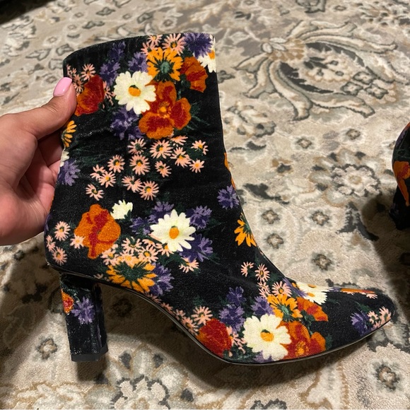 STAUD Floral Ankle Boots - Multicolor - Picture 3 of 10